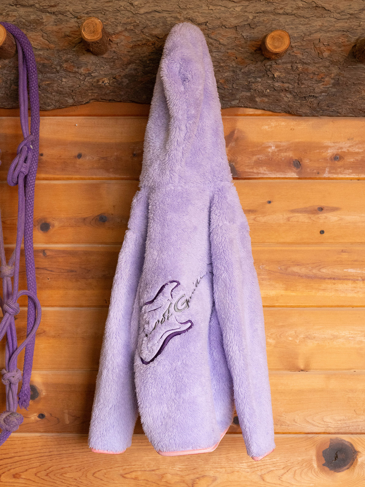 Girls Purple Plush Jacket